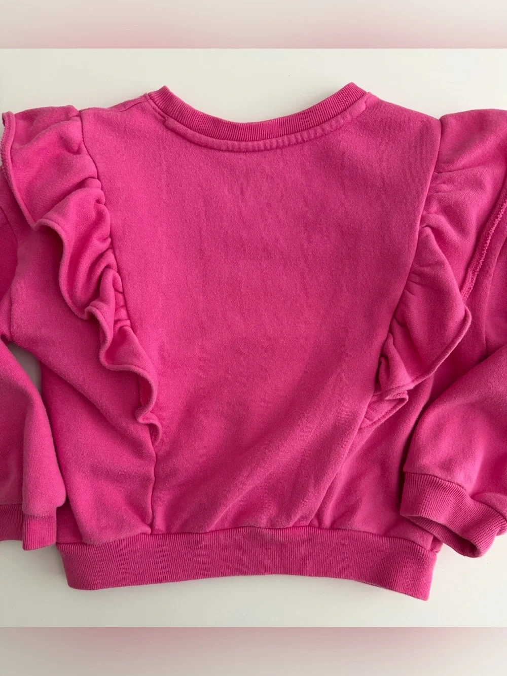GAP Hot Pink Ruffle Sweatshirt and Joggers Set 5 year old Girl